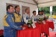 Rallye Český Krumlov: Tisková konference po dojezdu posádek do cíle